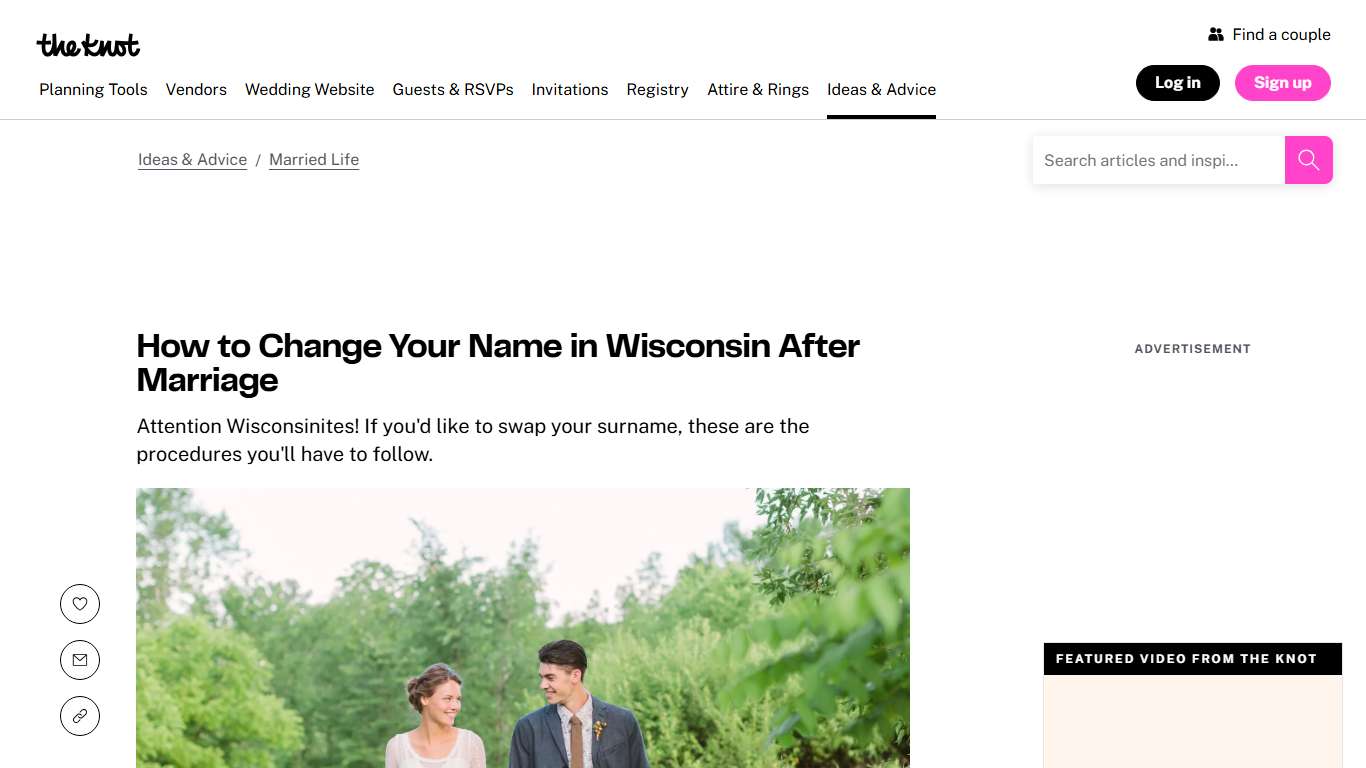 The Steps to a Name Change in Wisconsin After Marriage